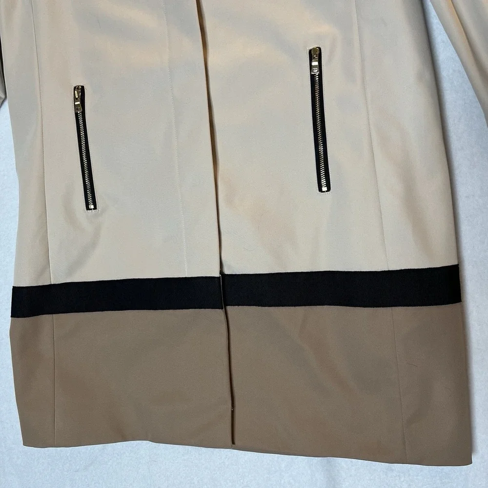 Ann Taylor Ivory Tan Women's Coat Long Dressy Jacket S Quiet‎ Luxury Old Money